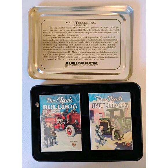 Other - Mack Truck 100th  Anniversary Playing Cards With Tin - Cards Are Sealed